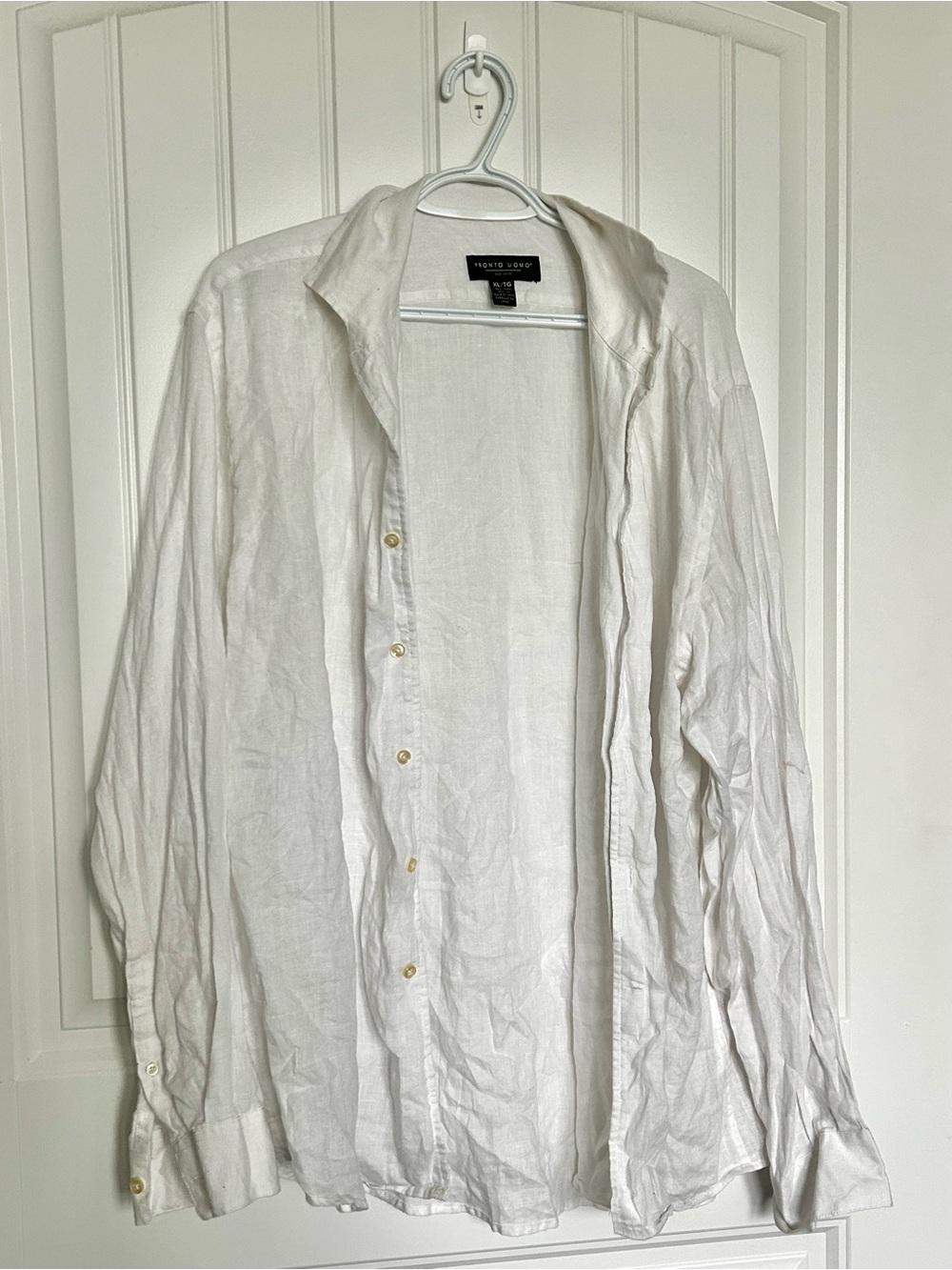 100% Linen Dress Shirt Men’s Button Down